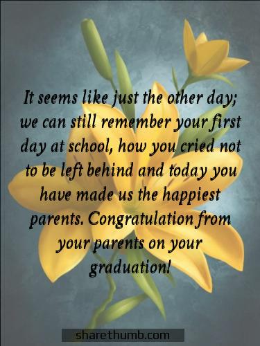 graduation message for elementary son